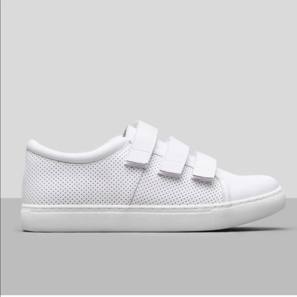 kenneth cole white leather sneakers